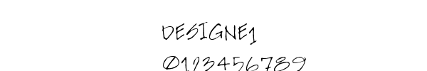 Fuente DESIGNE1.TTF