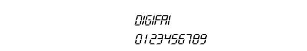 Fuente DIGIFAI.TTF