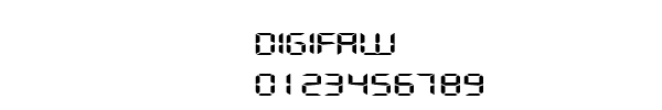 Fuente DIGIFAW.TTF