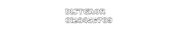 Fuente DISTGAOR.TTF