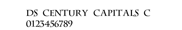 Fuente DS Century Capitals C.ttf