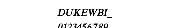 Fuente DUKEWBI_.TTF