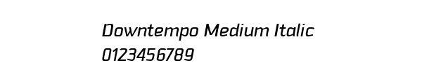 Fuente Downtempo Medium Italic.ttf
