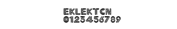 Fuente EKLEKTCN.TTF