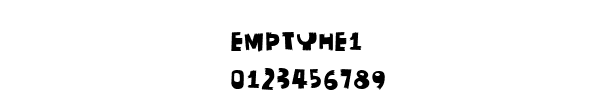 Fuente EMPTYHE1.TTF