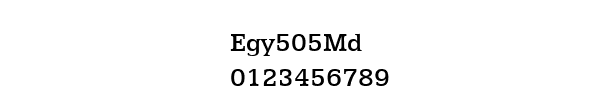 Fuente Egy505Md.ttf