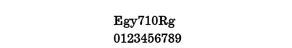 Fuente Egy710Rg.ttf