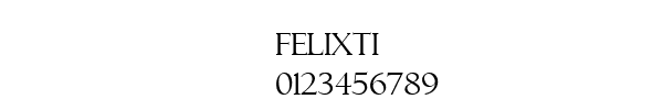 Fuente FELIXTI.TTF