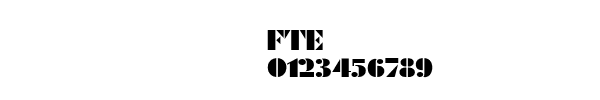 Fuente FTE.TTF