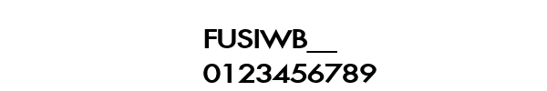 Fuente FUSIWB__.TTF