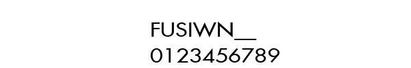 Fuente FUSIWN__.TTF