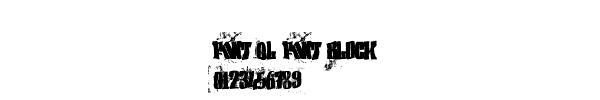 Fuente Font el font BLOCK.ttf