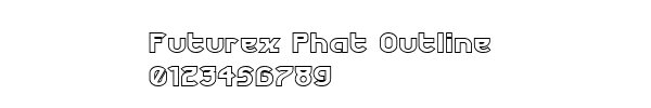 Fuente Futurex Phat Outline.ttf