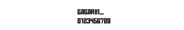 Fuente GAGARIN_.TTF