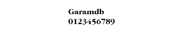 Fuente Garamdb.ttf