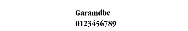 Fuente Garamdbc.ttf