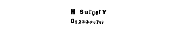 Fuente H surgery.ttf
