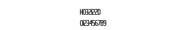 Fuente H032122D.TTF