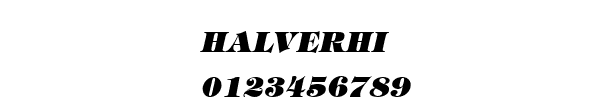 Fuente HALVERHI.TTF