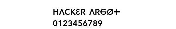 Fuente Hacker Argot.ttf