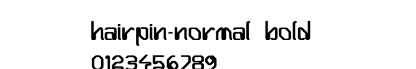 Fuente Hairpin-Normal Bold.ttf