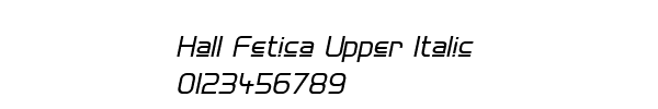 Fuente Hall Fetica Upper Italic.ttf