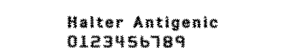 Fuente Halter Antigenic.ttf