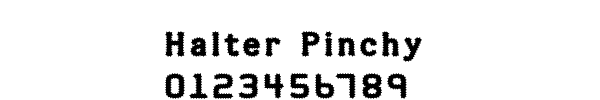 Fuente Halter Pinchy.ttf