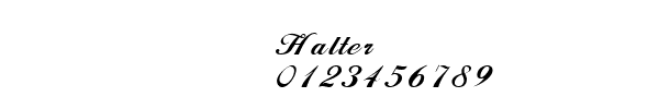 Fuente Halter.ttf