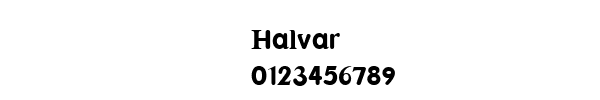 Fuente Halvar.ttf