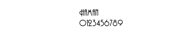 Fuente Haman.ttf