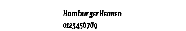 Fuente HamburgerHeaven.ttf