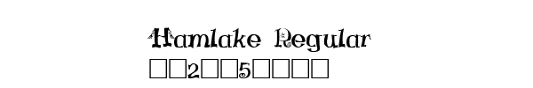 Fuente Hamlake Regular.ttf