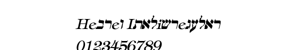 Fuente Hebrew Italicregular.ttf