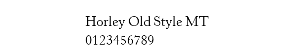 Fuente Horley Old Style MT.ttf