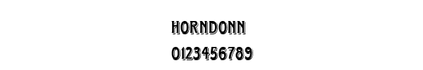 Fuente Horndonn.ttf