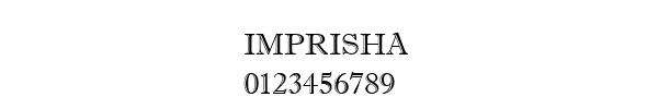 Fuente IMPRISHA.TTF