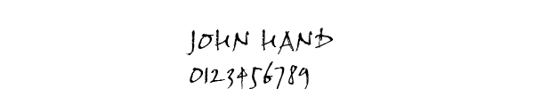 Fuente JOHN HAND.TTF