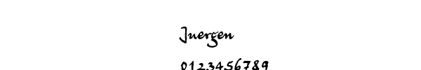 Fuente Juergen.ttf
