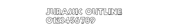 Fuente Jurassic outline.ttf