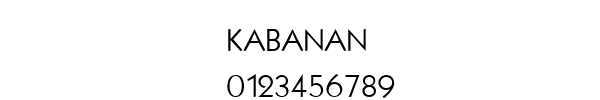 Fuente KABANAN.TTF