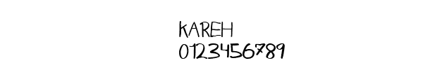 Fuente KAREH.TTF