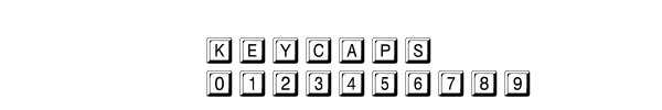 Fuente KEYCAPS.TTF