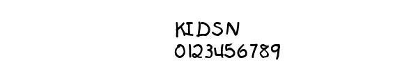 Fuente KIDSN.TTF