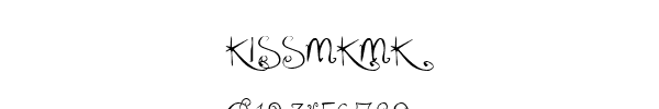 Fuente KISSMKMK.TTF