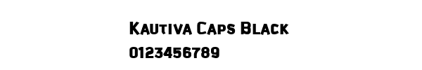Fuente Kautiva Caps Black.ttf