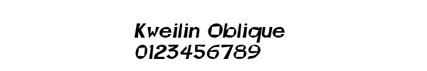 Fuente Kweilin Oblique.ttf