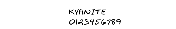 Fuente Kyanite.ttf