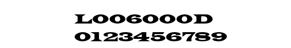 Fuente L006000D.TTF