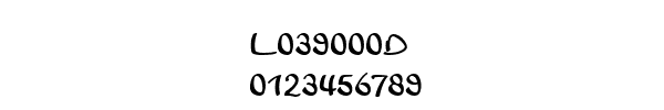 Fuente L039000D.TTF